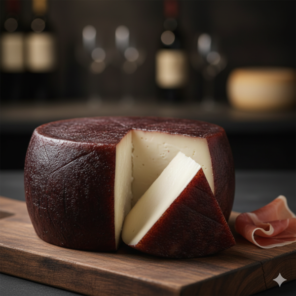 Queso de cabra al vino tinto